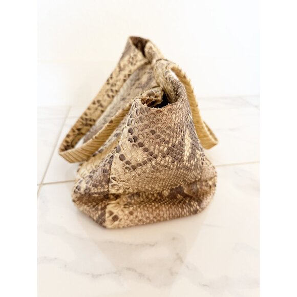 Fiona byrne x Paige Gamble Python handbag in neutral - Picture 11 of 11